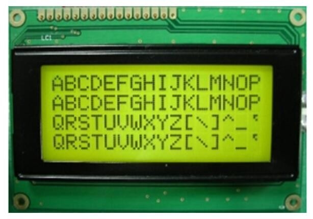 STN Yellow Green Positive1604 Character LCD Display Module COB 16x4